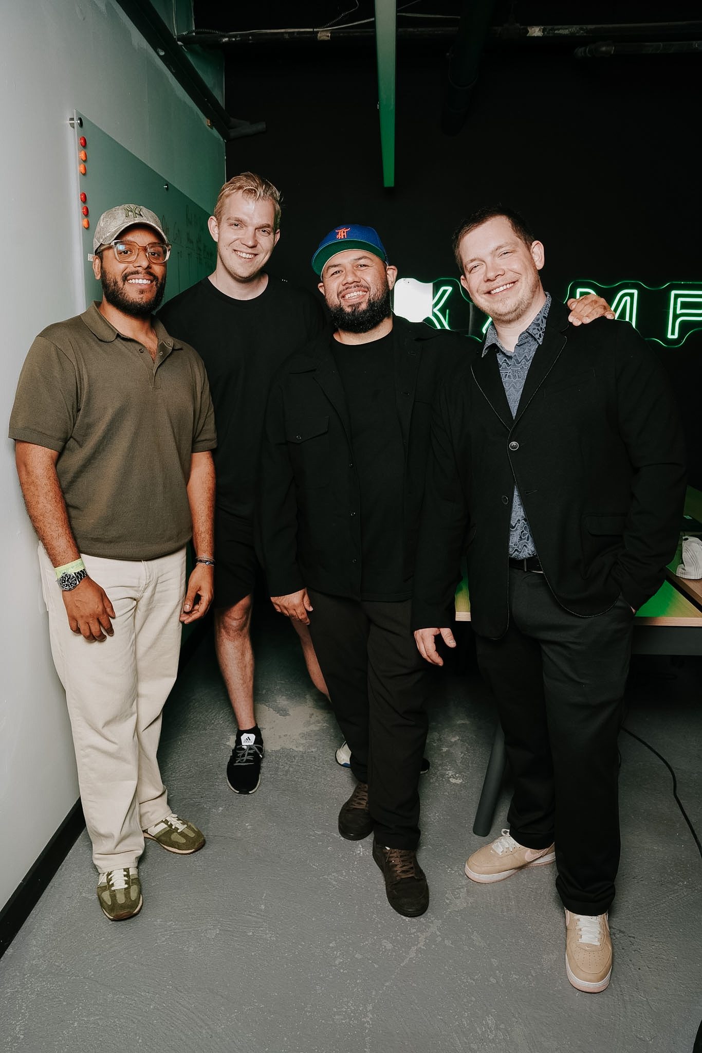 The four KAMP founders at the studio